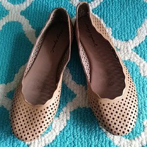 NWOB Easy Spirit diamond cutout brown ballet flat